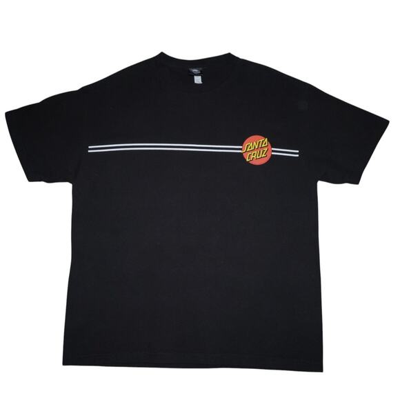 Santa Cruz Skateboards Dot Logo T-Shirt Black Men’s XL Skate Surf Streetwear - Picture 1 of 3
